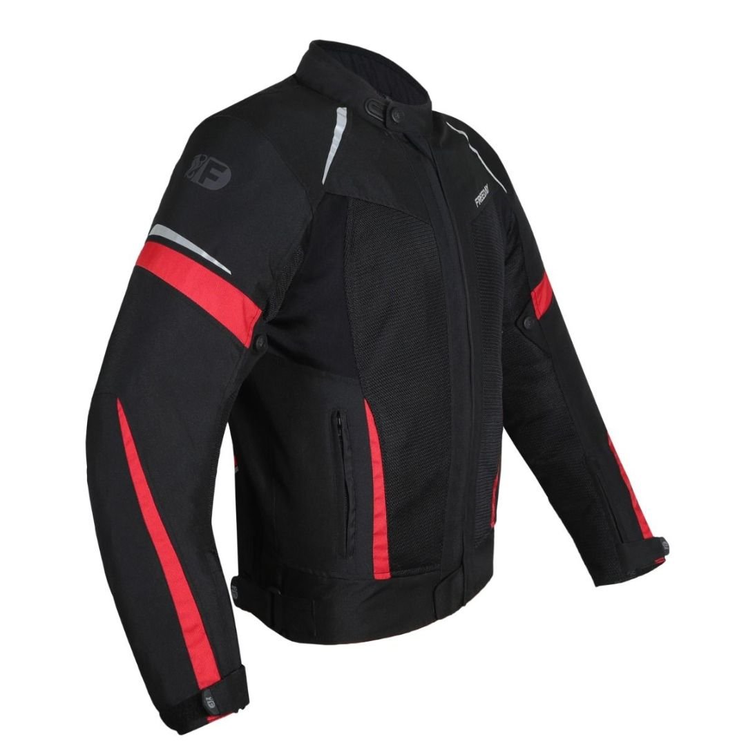 FREEDAY MOTORCYCLE JACKETS MEN SUMMER V-150 RED - Image 2