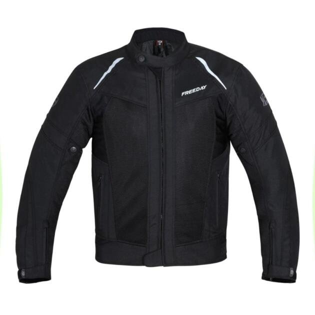 Freeday Men's Summer Motorcycle Jacket V-150 Black