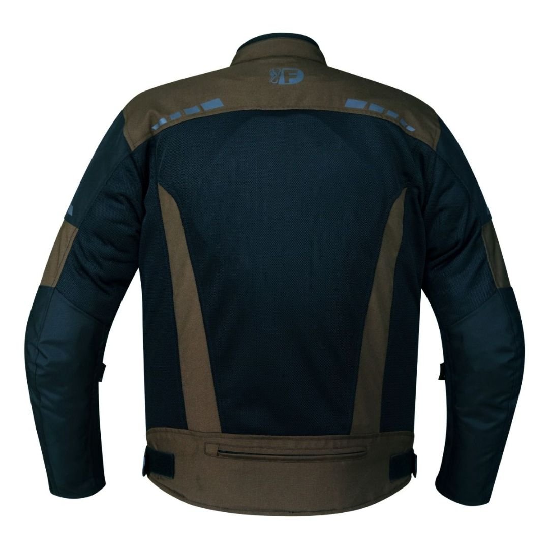MEN'S SUMMER V-90 BROWN FREEDAY MOTORCYCLE COATS - Image 3