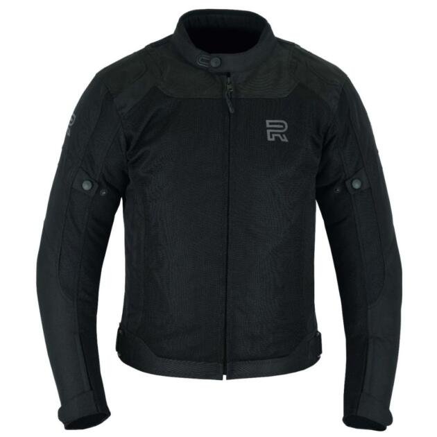 RAXUS MEN'S SUMMER MOTORCYCLE JACKET TRACK COOL PRO- BLACK