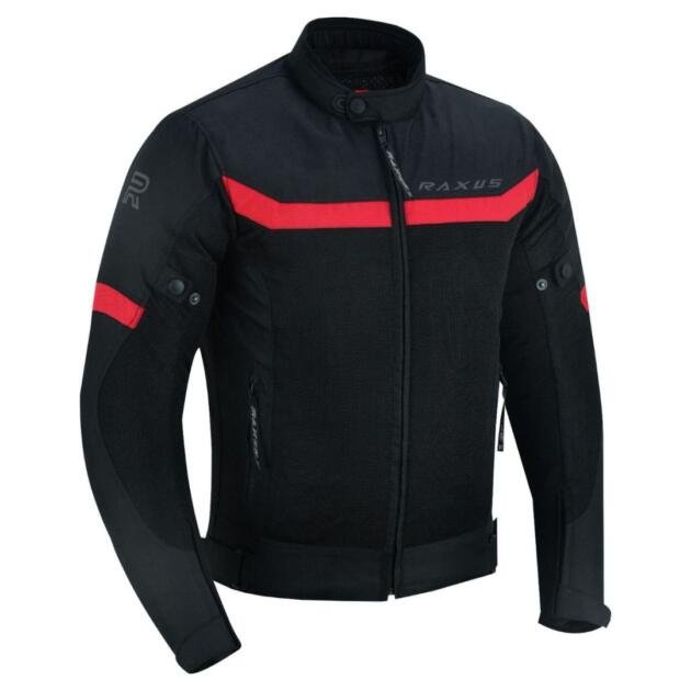 RAXUS STORM COLD MEN'S SUMMER MOTORCYCLE JACKET - RED