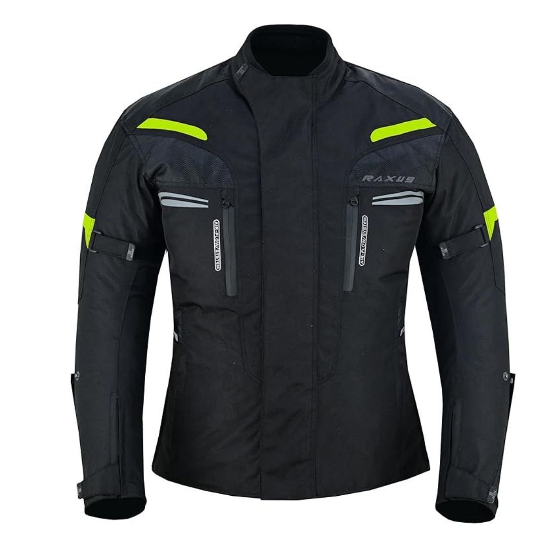 RAXUS THUNDER MEN'S WINTER 3/4 WATERPROOF MOTORCYCLE JACKET CE Approved - Image 2