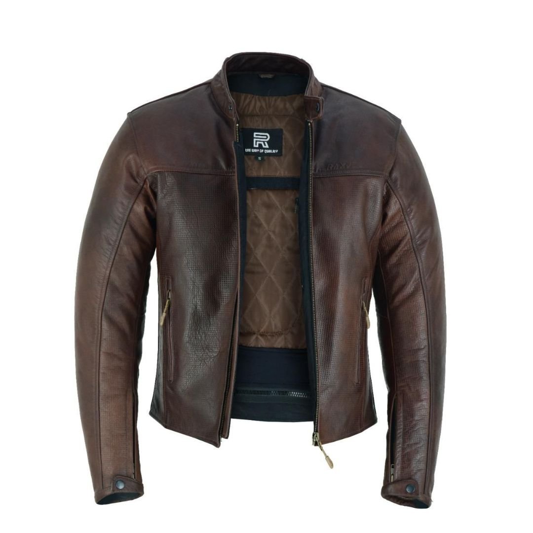 Raxus Motorcycle leather jacket for men - Image 4