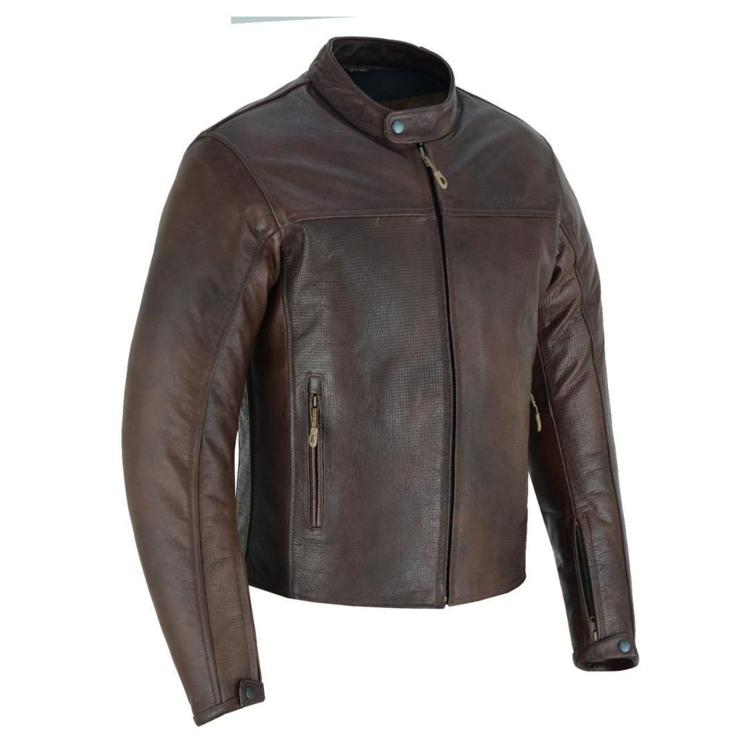 Raxus Motorcycle leather jacket for men - Image 2