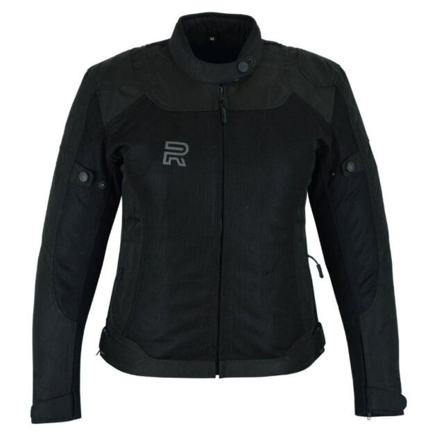 Raxus Summer Motorcycle Jacket Women Track- Black