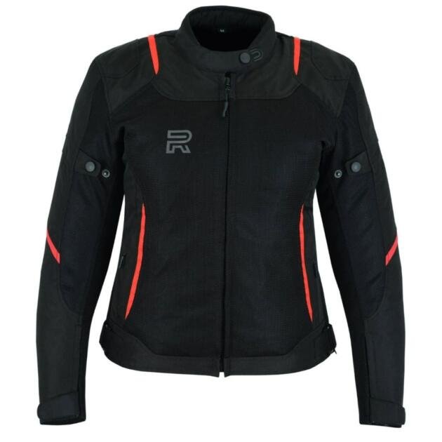 Raxus Summer Motorcycle Jacket Women Track- Red